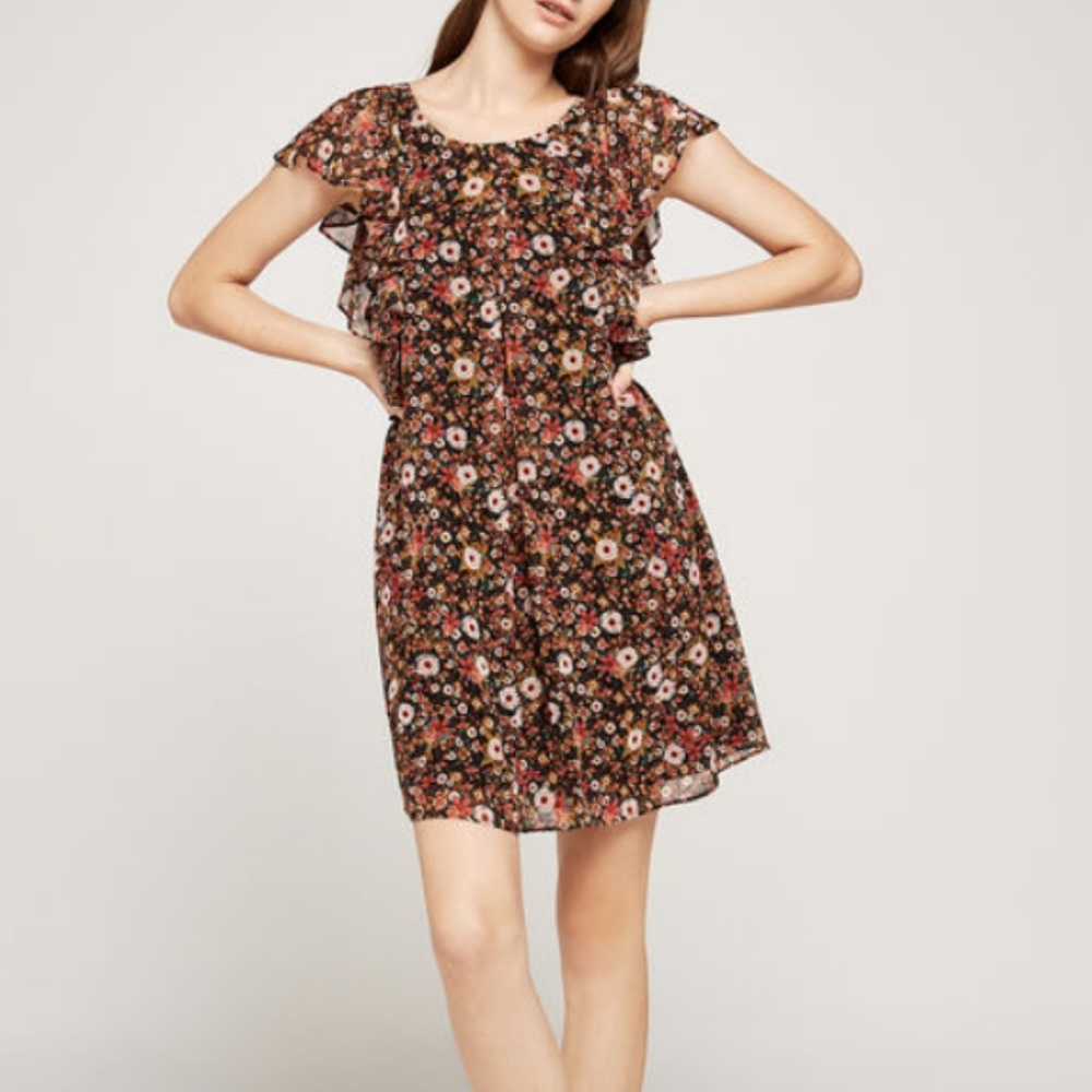 NWT BCBGeneration Great Outdoors Ruffle Dress